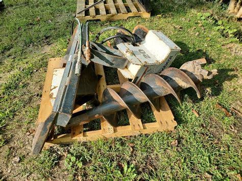 auger for skid steer for sale|used bobcat auger for sale.